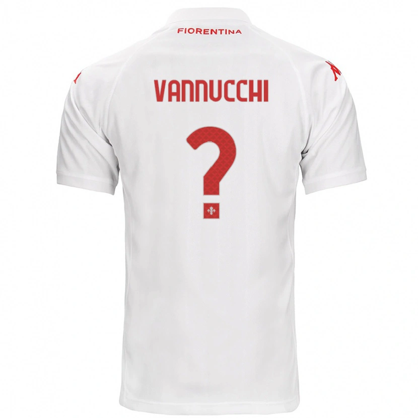 Danxen Niño Camiseta Tommaso Vannucchi #0 Blanco 2ª Equipación 2024/25 La Camisa México