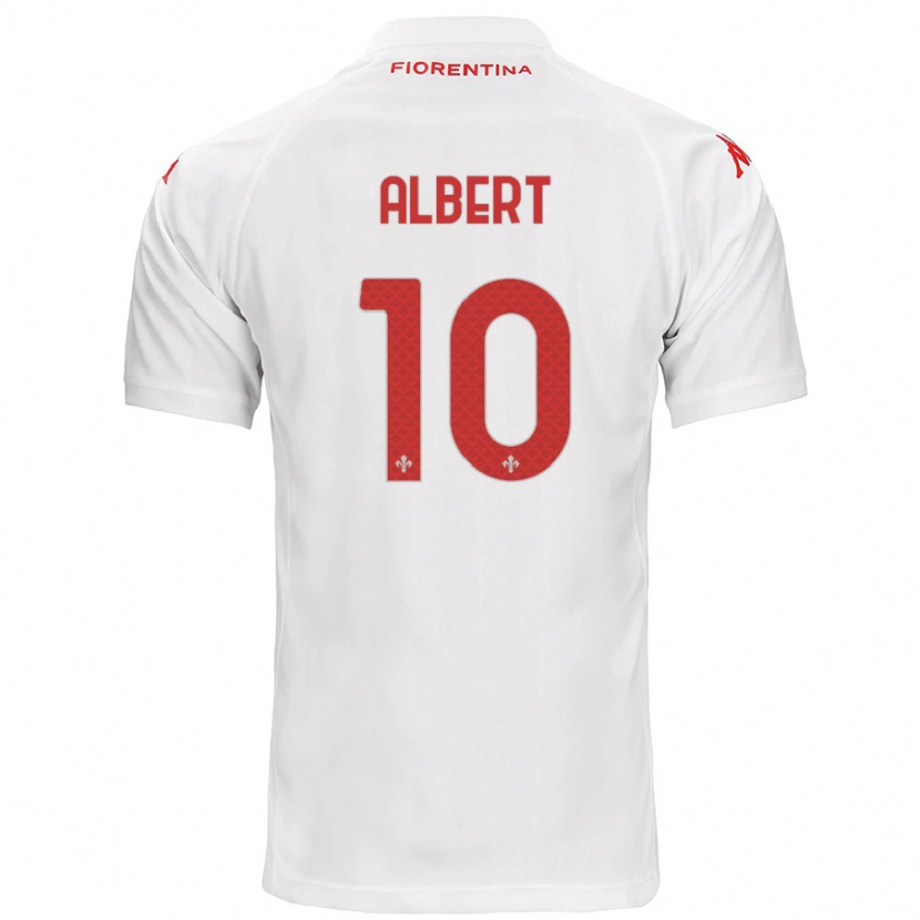 Danxen Niño Camiseta Albert Gudmundsson #10 Blanco 2ª Equipación 2024/25 La Camisa México