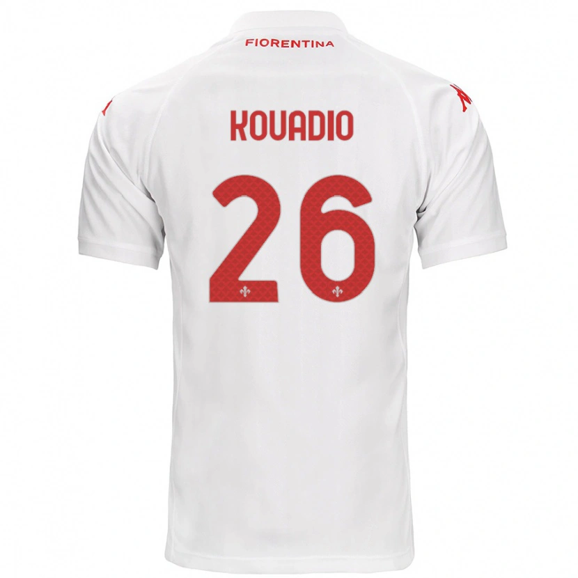 Danxen Niño Camiseta Eddy Kouadio #26 Blanco 2ª Equipación 2024/25 La Camisa México