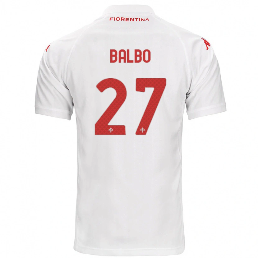 Danxen Niño Camiseta Luis Balbo #27 Blanco 2ª Equipación 2024/25 La Camisa México