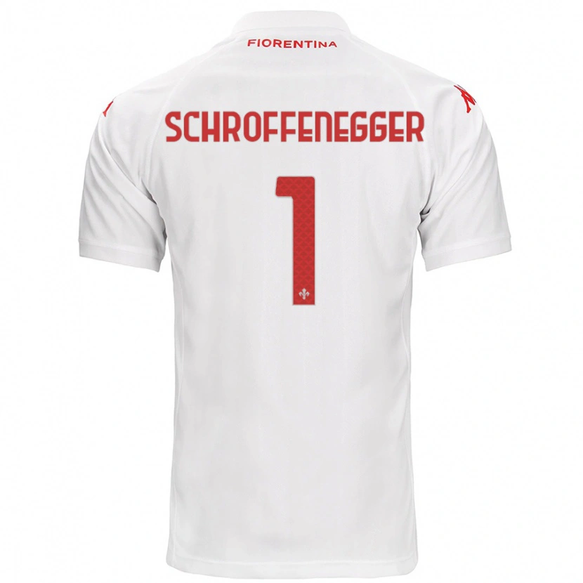Danxen Niño Camiseta Katja Schroffenegger #1 Blanco 2ª Equipación 2024/25 La Camisa México