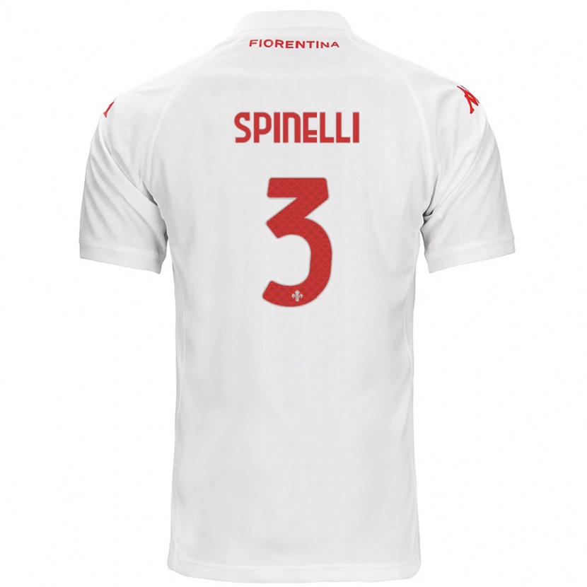 Danxen Niño Camiseta Giorgia Spinelli #3 Blanco 2ª Equipación 2024/25 La Camisa México