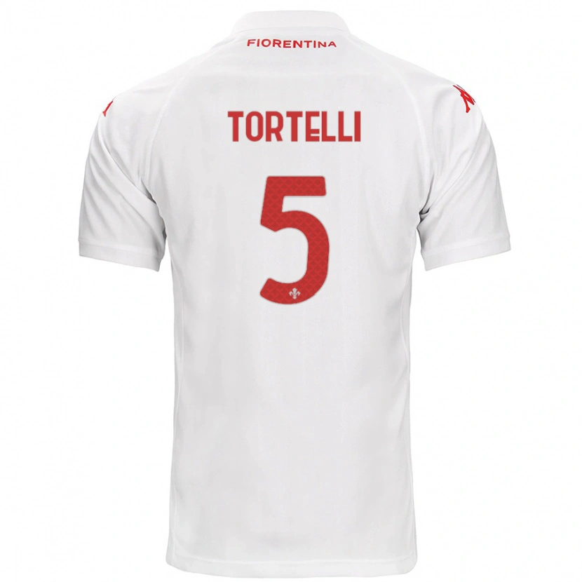 Danxen Niño Camiseta Alice Tortelli #5 Blanco 2ª Equipación 2024/25 La Camisa México