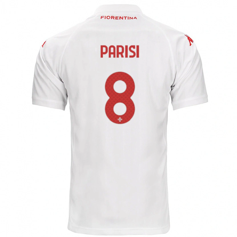 Danxen Niño Camiseta Alice Parisi #8 Blanco 2ª Equipación 2024/25 La Camisa México