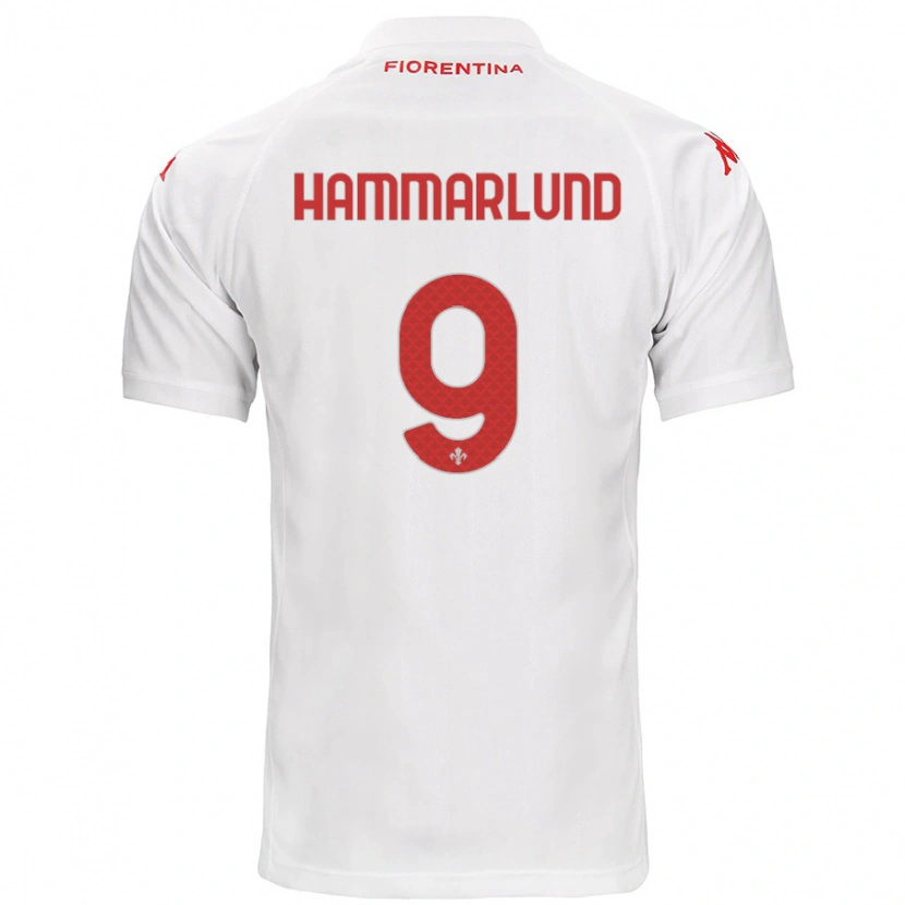 Danxen Niño Camiseta Pauline Hammarlund #9 Blanco 2ª Equipación 2024/25 La Camisa México