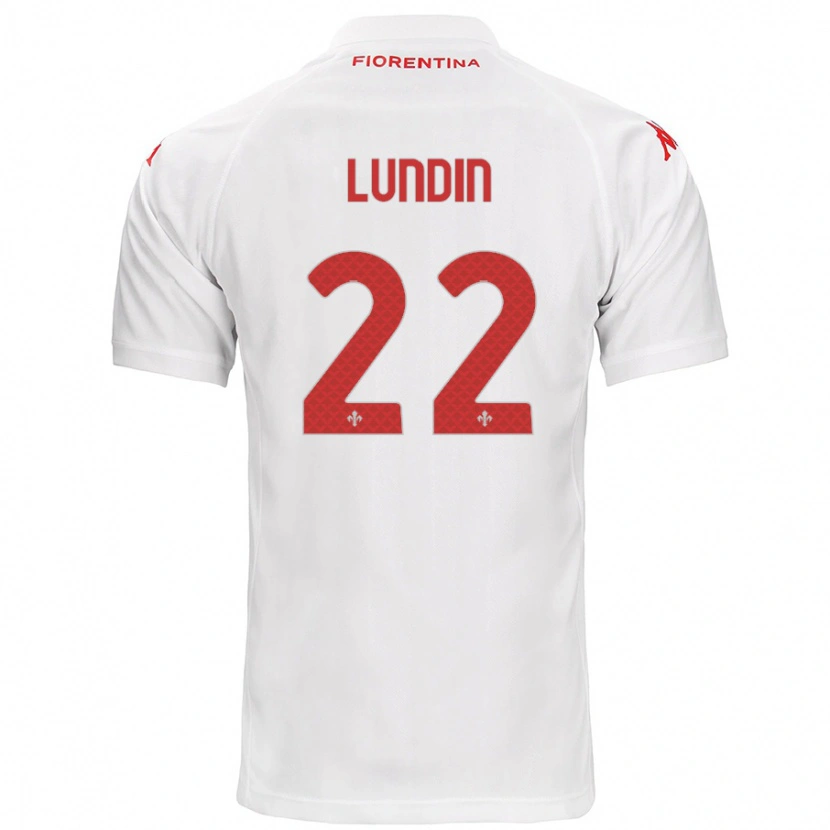 Danxen Niño Camiseta Karin Lundin #22 Blanco 2ª Equipación 2024/25 La Camisa México