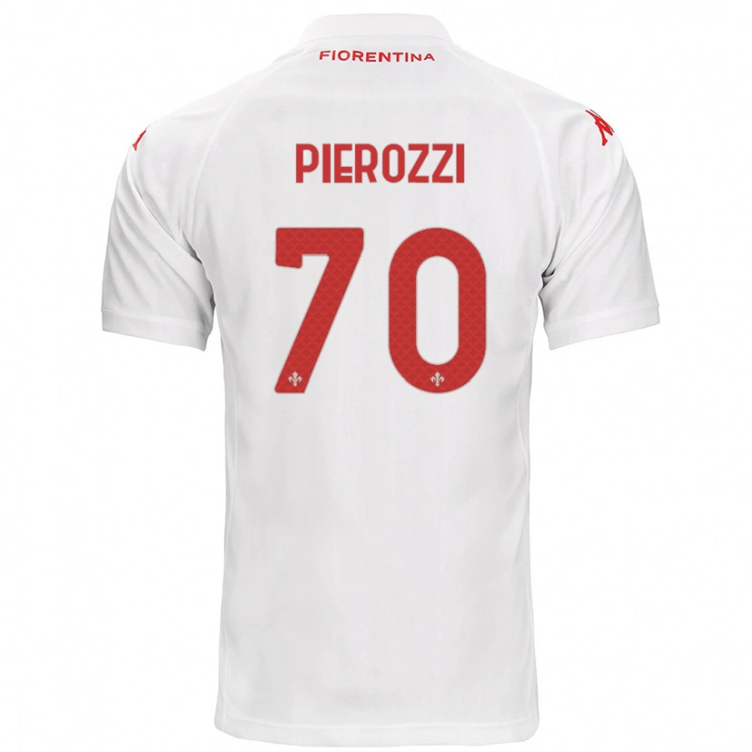 Danxen Niño Camiseta Niccolò Pierozzi #70 Blanco 2ª Equipación 2024/25 La Camisa México