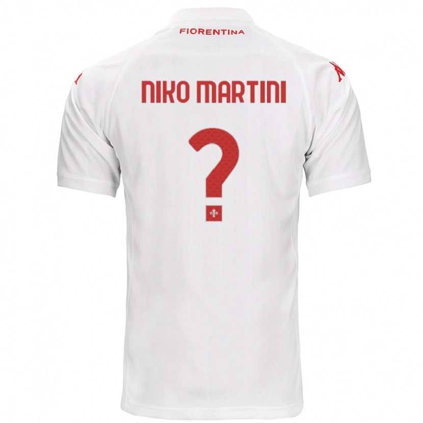 Danxen Niño Camiseta Niko Martini #0 Blanco 2ª Equipación 2024/25 La Camisa México