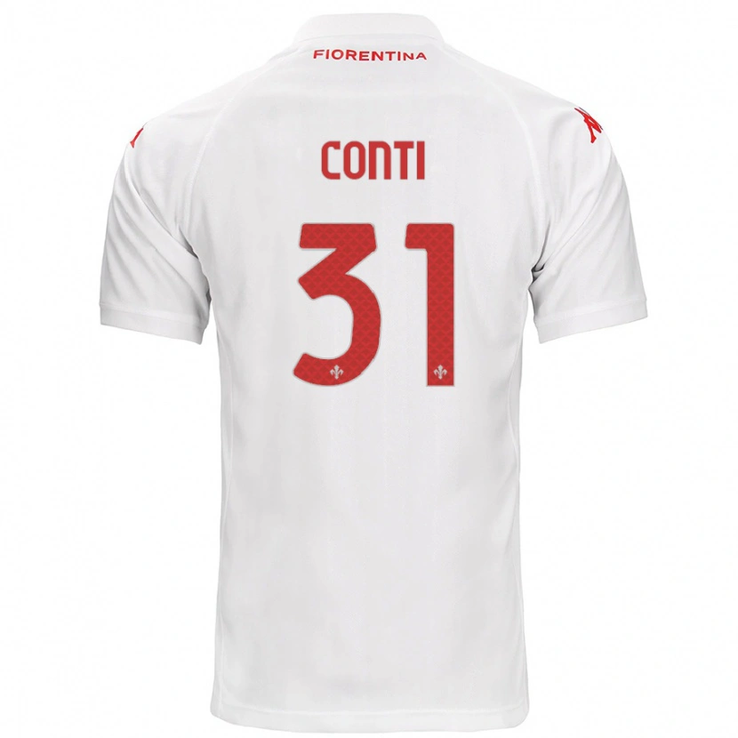 Danxen Niño Camiseta Gabriele Conti #31 Blanco 2ª Equipación 2024/25 La Camisa México
