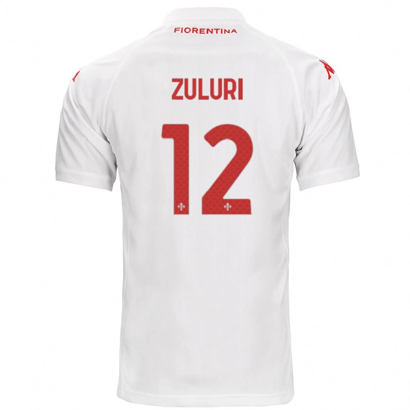 Danxen Niño Camiseta Athena Zuluri #12 Blanco 2ª Equipación 2024/25 La Camisa México