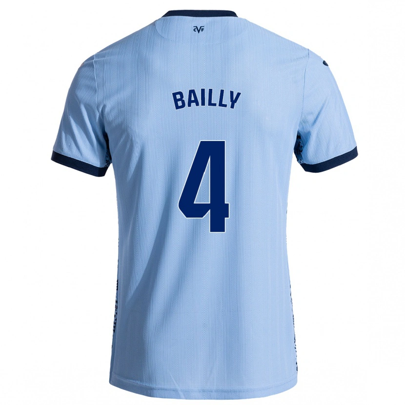 Danxen Niño Camiseta Eric Bailly #4 Azul Cielo 2ª Equipación 2024/25 La Camisa México