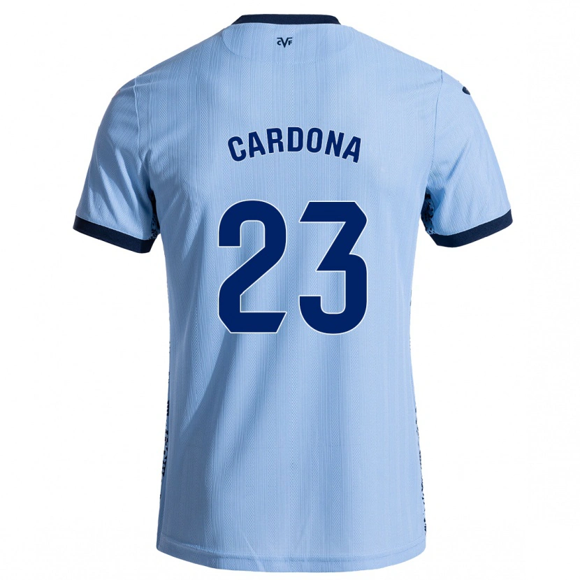 Danxen Niño Camiseta Sergi Cardona #23 Azul Cielo 2ª Equipación 2024/25 La Camisa México
