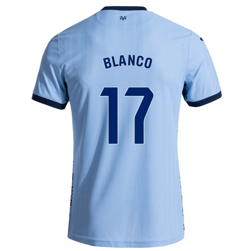Danxen Niño Camiseta Fabio Blanco #17 Azul Cielo 2ª Equipación 2024/25 La Camisa México