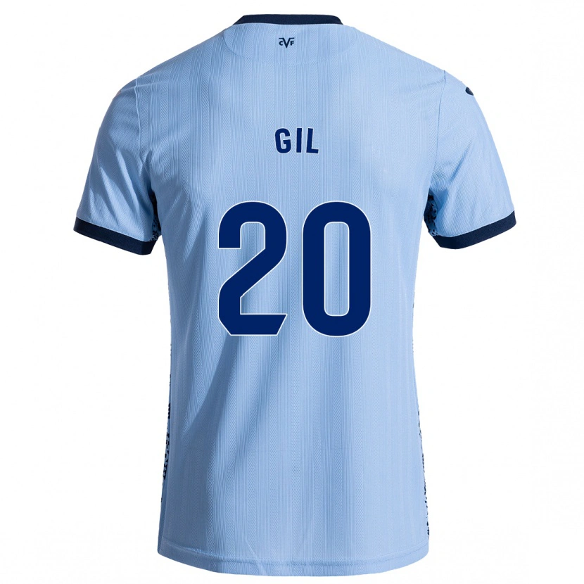 Danxen Niño Camiseta Mario Gil #20 Azul Cielo 2ª Equipación 2024/25 La Camisa México