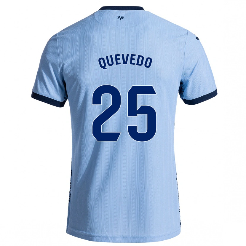 Danxen Niño Camiseta Alex Quevedo #25 Azul Cielo 2ª Equipación 2024/25 La Camisa México