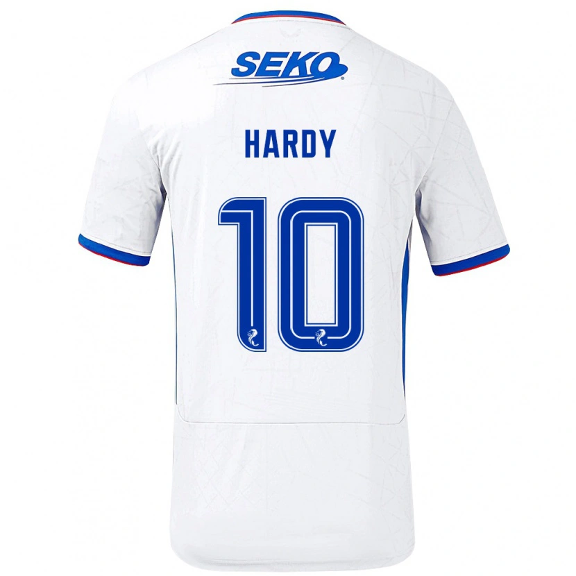 Danxen Niño Camiseta Rio Hardy #10 Blanco Azul 2ª Equipación 2024/25 La Camisa México