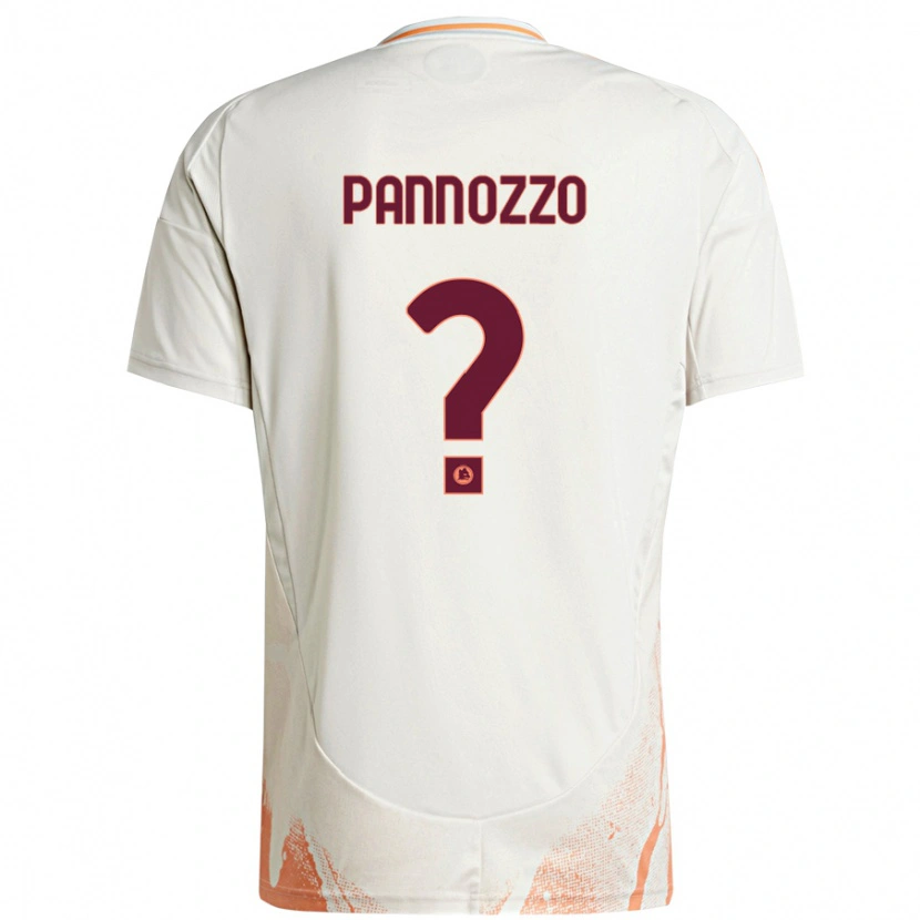 Danxen Niño Camiseta Nicolò Pannozzo #0 Crema Blanco Naranja 2ª Equipación 2024/25 La Camisa México