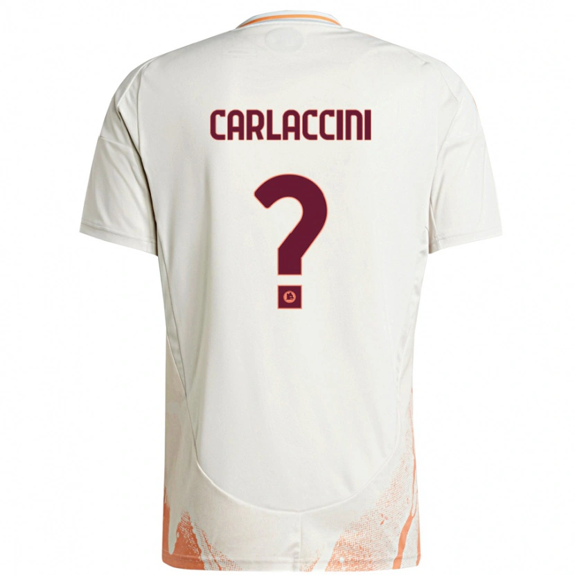 Danxen Niño Camiseta Samuele Carlaccini #0 Crema Blanco Naranja 2ª Equipación 2024/25 La Camisa México