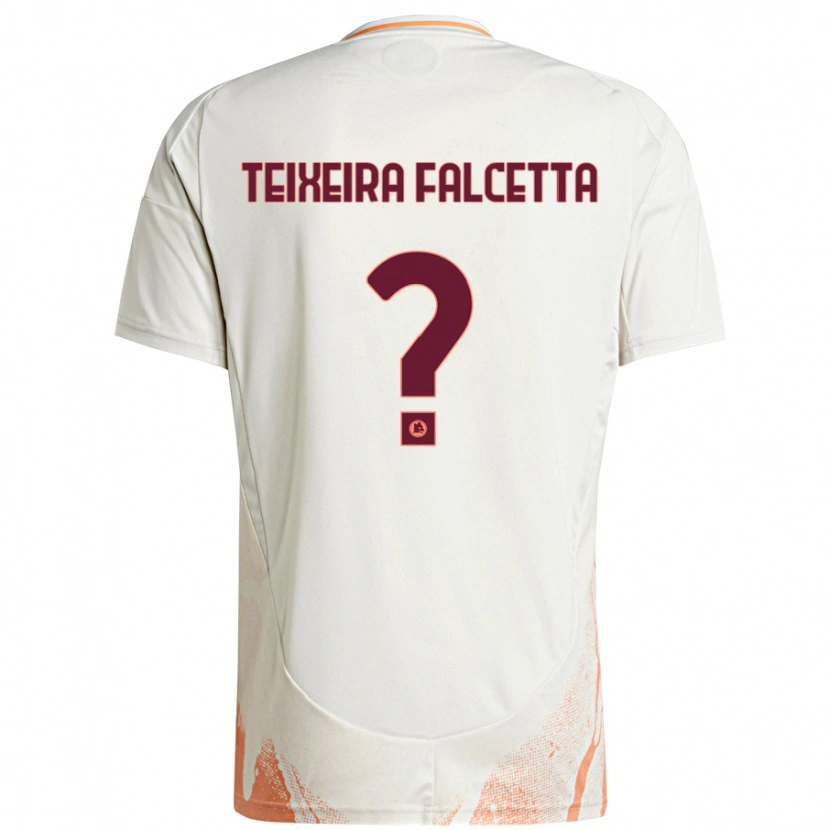 Danxen Niño Camiseta Pietro Teixeira Falcetta #0 Crema Blanco Naranja 2ª Equipación 2024/25 La Camisa México