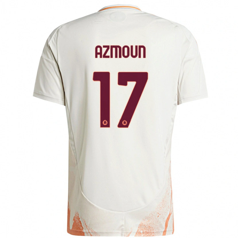 Danxen Niño Camiseta Sardar Azmoun #17 Crema Blanco Naranja 2ª Equipación 2024/25 La Camisa México