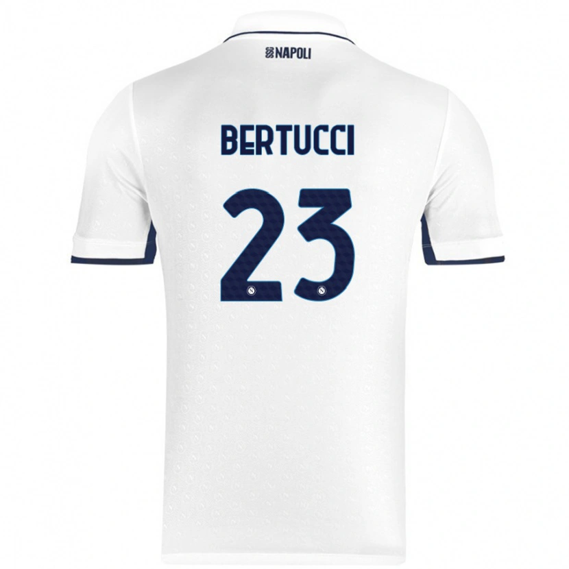 Danxen Niño Camiseta Sofia Bertucci #23 Blanco Azul Real 2ª Equipación 2024/25 La Camisa México