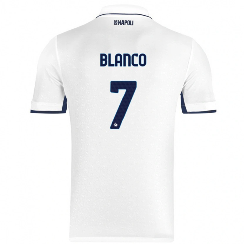 Danxen Niño Camiseta Gimena Blanco #7 Blanco Azul Real 2ª Equipación 2024/25 La Camisa México