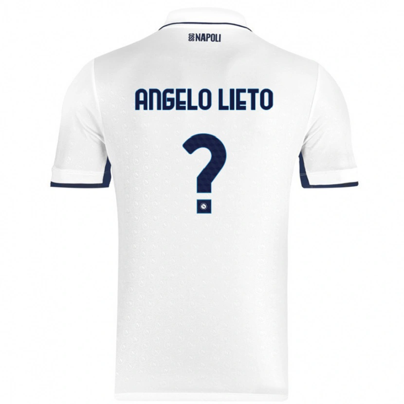 Danxen Niño Camiseta Angelo Lieto #0 Blanco Azul Real 2ª Equipación 2024/25 La Camisa México