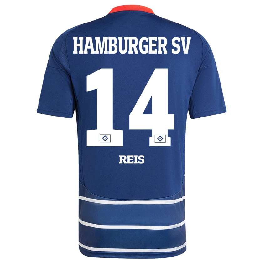 Danxen Niño Camiseta Ludovit Reis #14 Azul Oscuro 2ª Equipación 2024/25 La Camisa México