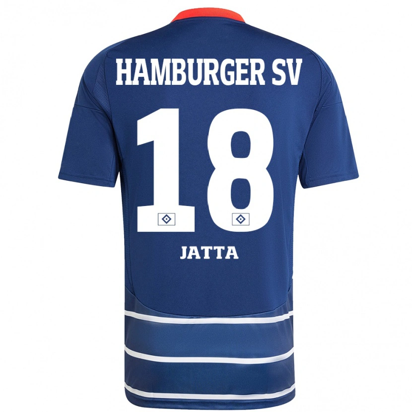 Danxen Niño Camiseta Bakery Jatta #18 Azul Oscuro 2ª Equipación 2024/25 La Camisa México