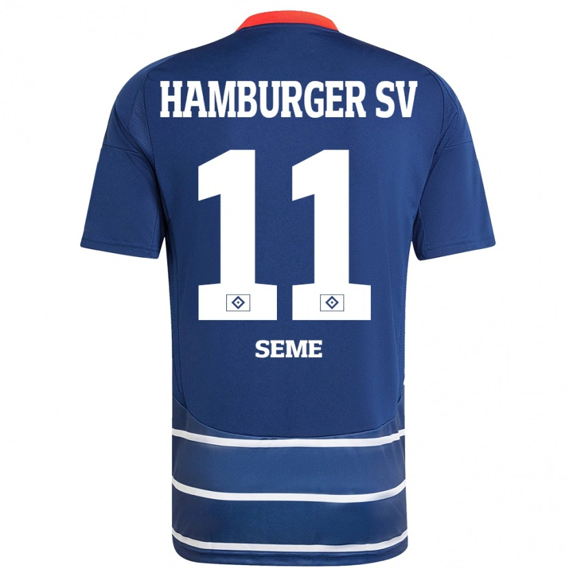 Danxen Niño Camiseta Anna-Katharina Seme #11 Azul Oscuro 2ª Equipación 2024/25 La Camisa México