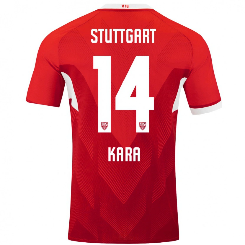 Danxen Niño Camiseta Semih Kara #14 Rojo Blanco 2ª Equipación 2024/25 La Camisa México
