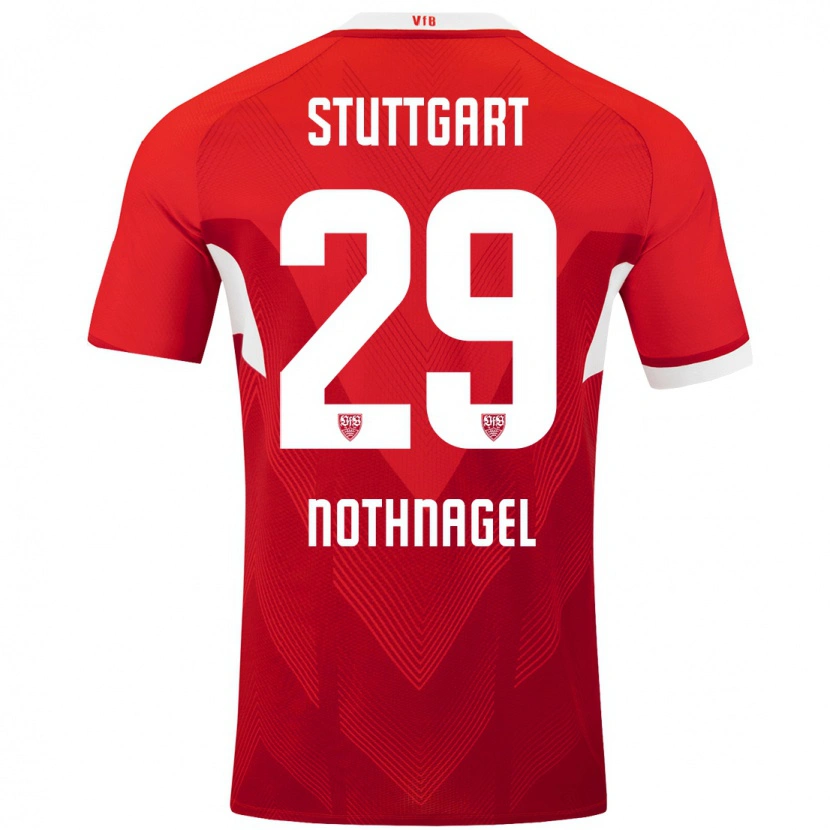 Danxen Niño Camiseta Dominik Nothnagel #29 Rojo Blanco 2ª Equipación 2024/25 La Camisa México