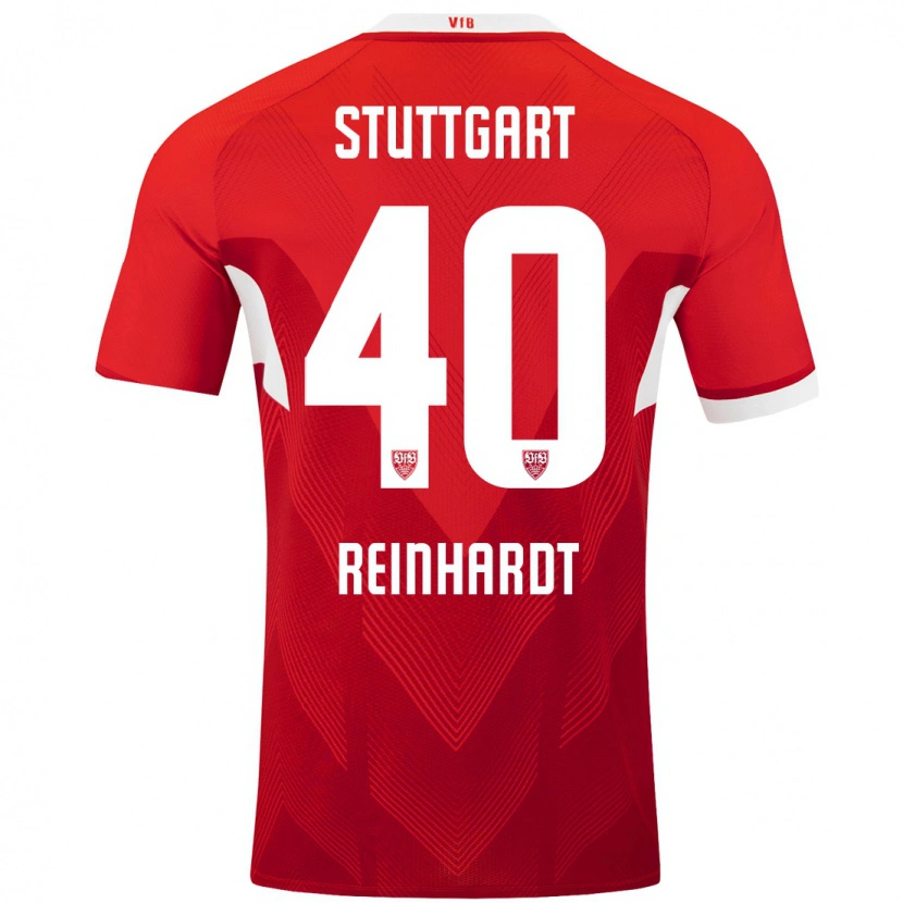 Danxen Niño Camiseta Peter Reinhardt #40 Rojo Blanco 2ª Equipación 2024/25 La Camisa México