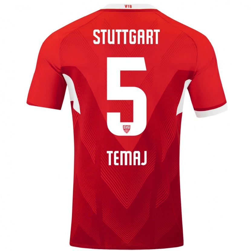 Danxen Niño Camiseta Laureta Temaj #5 Rojo Blanco 2ª Equipación 2024/25 La Camisa México