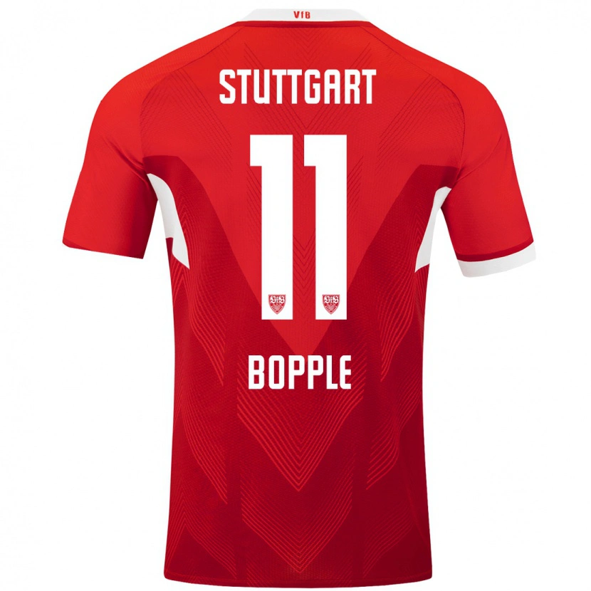 Danxen Niño Camiseta Teresa Böpple #11 Rojo Blanco 2ª Equipación 2024/25 La Camisa México