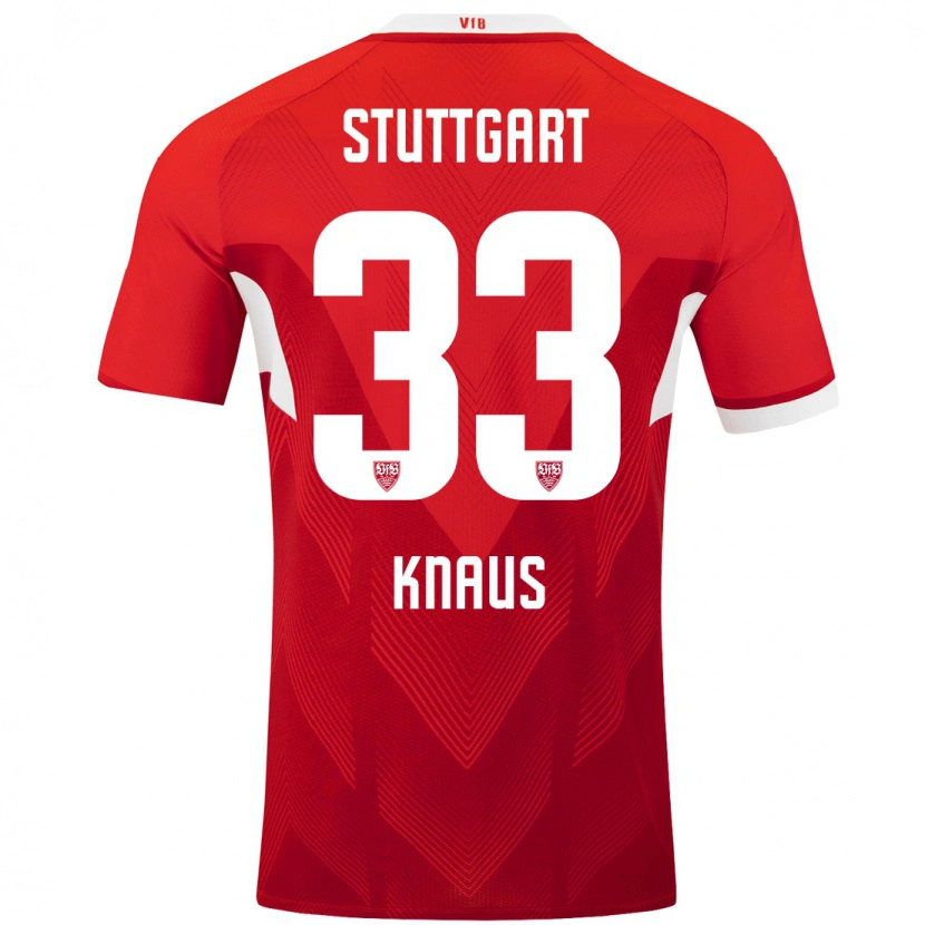 Danxen Niño Camiseta Jessica Knaus #33 Rojo Blanco 2ª Equipación 2024/25 La Camisa México