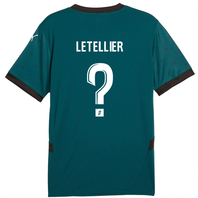 Danxen Niño Camiseta Trévor Letellier #0 Verde Oscuro 2ª Equipación 2024/25 La Camisa México