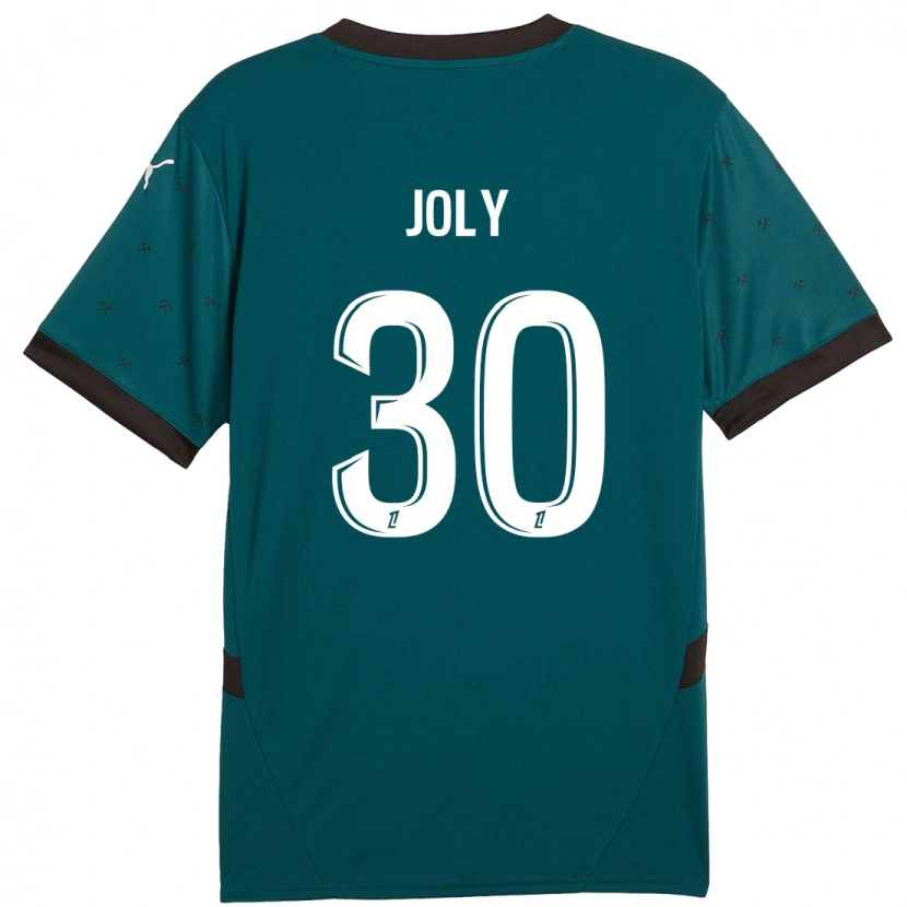 Danxen Niño Camiseta Blandine Joly #30 Verde Oscuro 2ª Equipación 2024/25 La Camisa México
