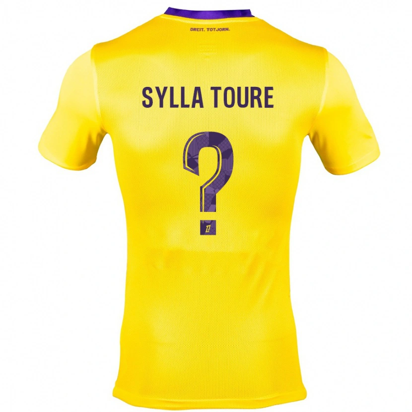 Danxen Niño Camiseta Ismael Sylla Touré #0 Amarillo Morado 2ª Equipación 2024/25 La Camisa México