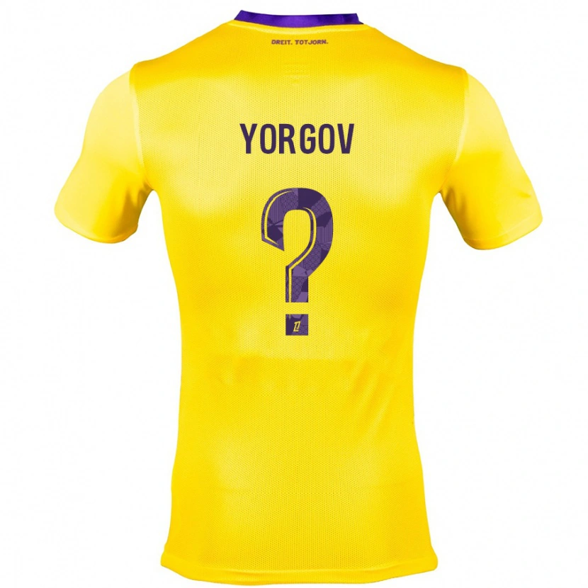 Danxen Niño Camiseta Aleksandar Yorgov #0 Amarillo Morado 2ª Equipación 2024/25 La Camisa México