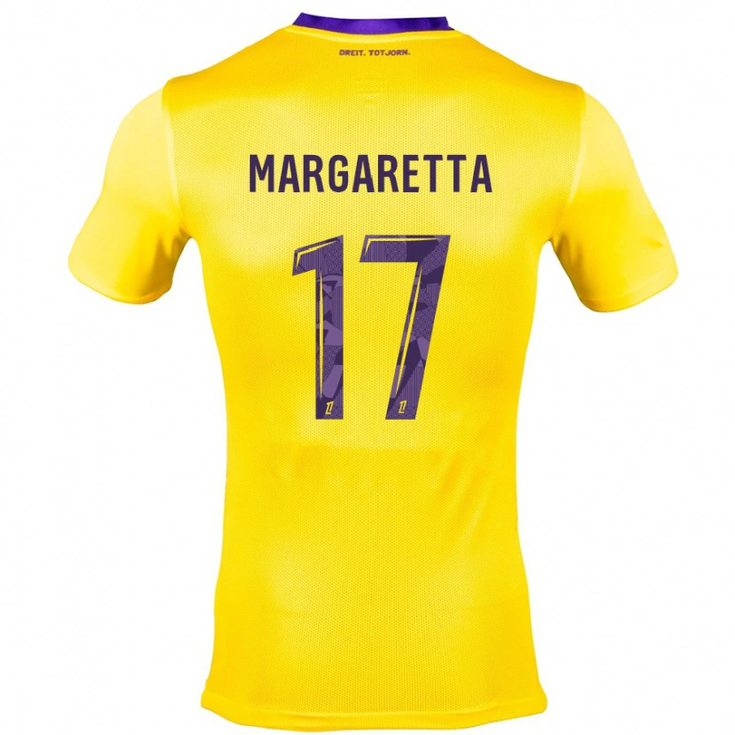 Danxen Niño Camiseta Jessica Margaretta #17 Amarillo Morado 2ª Equipación 2024/25 La Camisa México