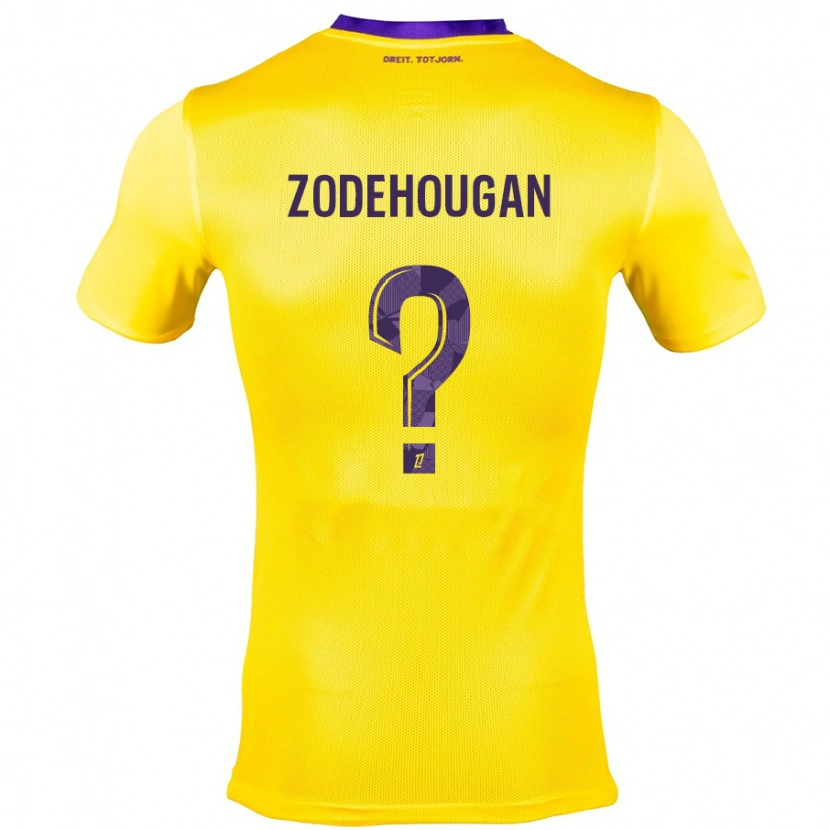 Danxen Niño Camiseta Yanis Zodehougan #0 Amarillo Morado 2ª Equipación 2024/25 La Camisa México