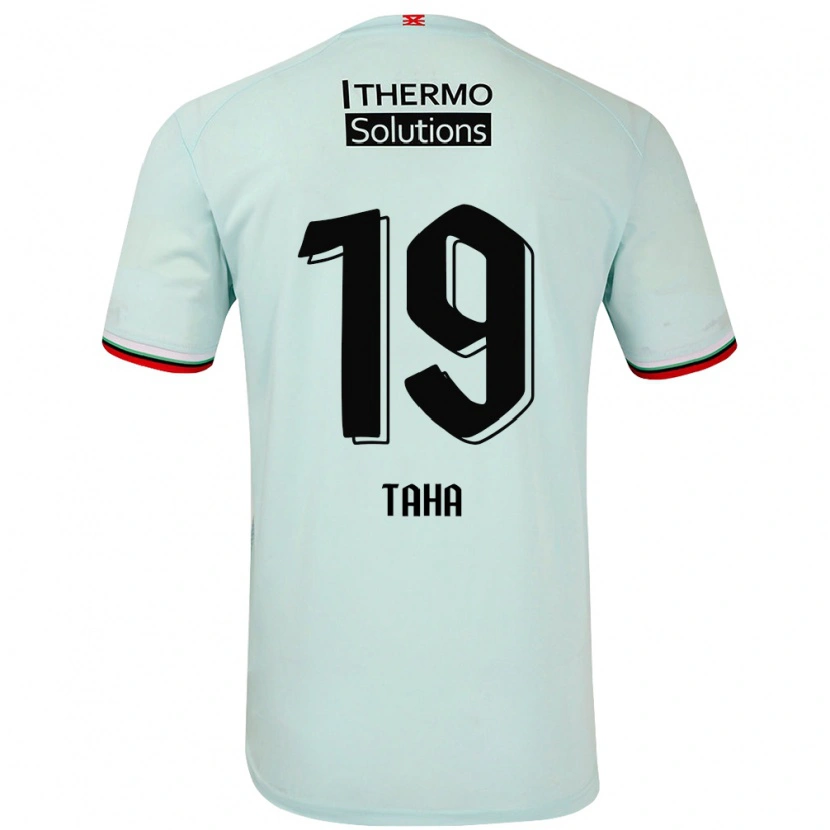 Danxen Niño Camiseta Younes Taha #19 Verde Claro 2ª Equipación 2024/25 La Camisa México
