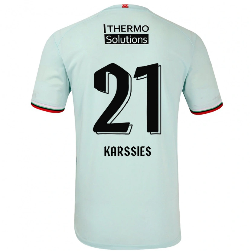 Danxen Niño Camiseta Sam Karssies #21 Verde Claro 2ª Equipación 2024/25 La Camisa México