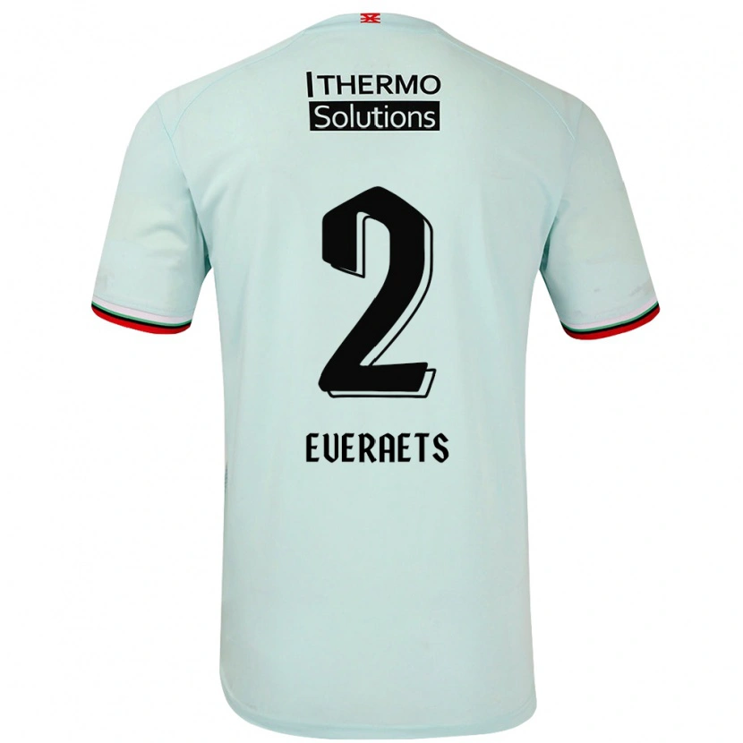 Danxen Niño Camiseta Kim Everaets #2 Verde Claro 2ª Equipación 2024/25 La Camisa México