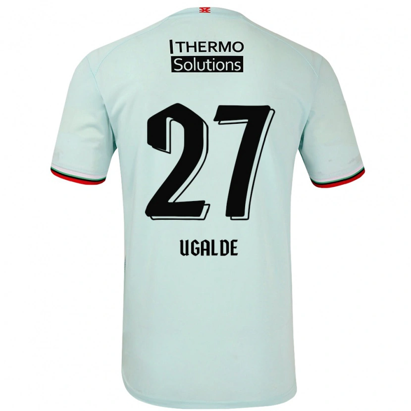 Danxen Niño Camiseta Manfred Ugalde #27 Verde Claro 2ª Equipación 2024/25 La Camisa México