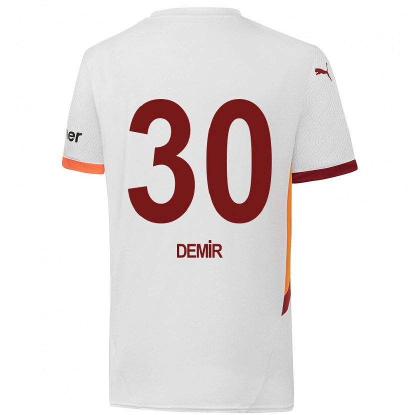 Danxen Niño Camiseta Yusuf Demir #30 Blanco Amarillo Rojo 2ª Equipación 2024/25 La Camisa México