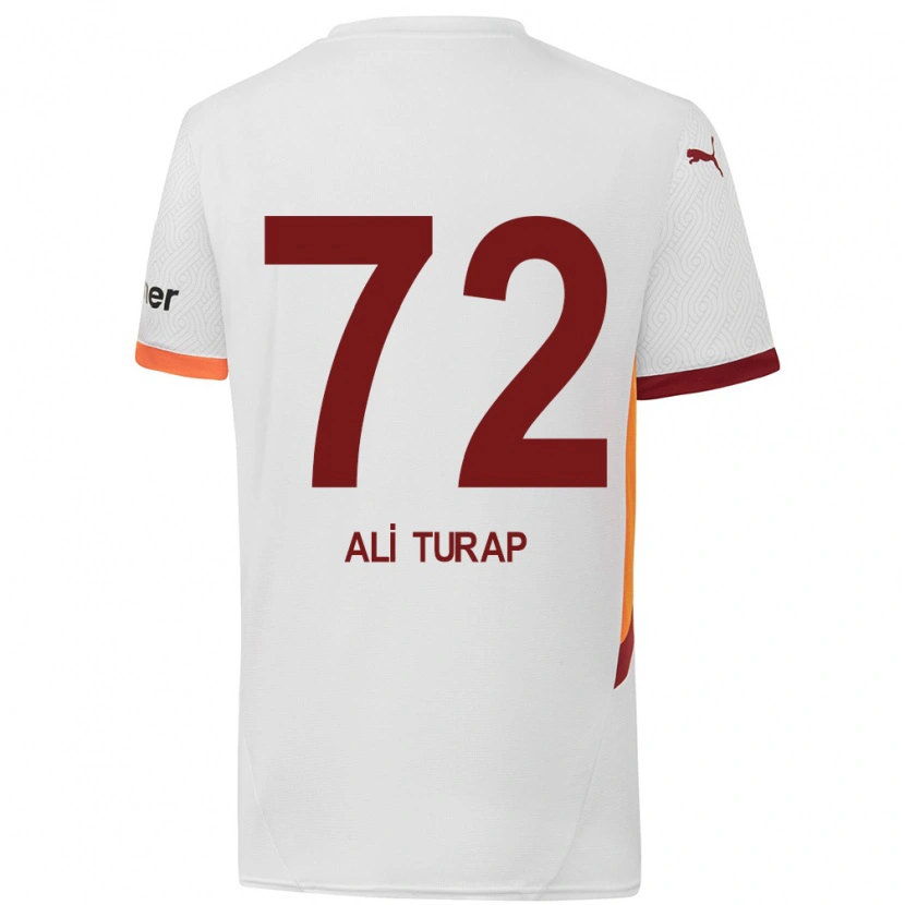 Danxen Niño Camiseta Ali Turap Bülbül #72 Blanco Amarillo Rojo 2ª Equipación 2024/25 La Camisa México