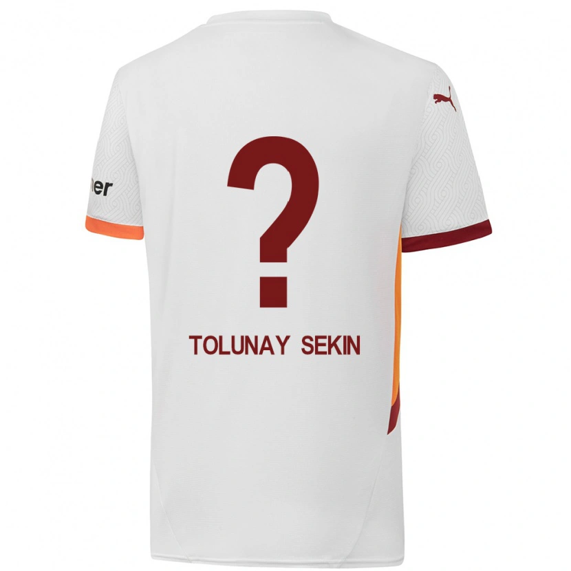 Danxen Niño Camiseta Burak Tolunay Sekin #0 Blanco Amarillo Rojo 2ª Equipación 2024/25 La Camisa México