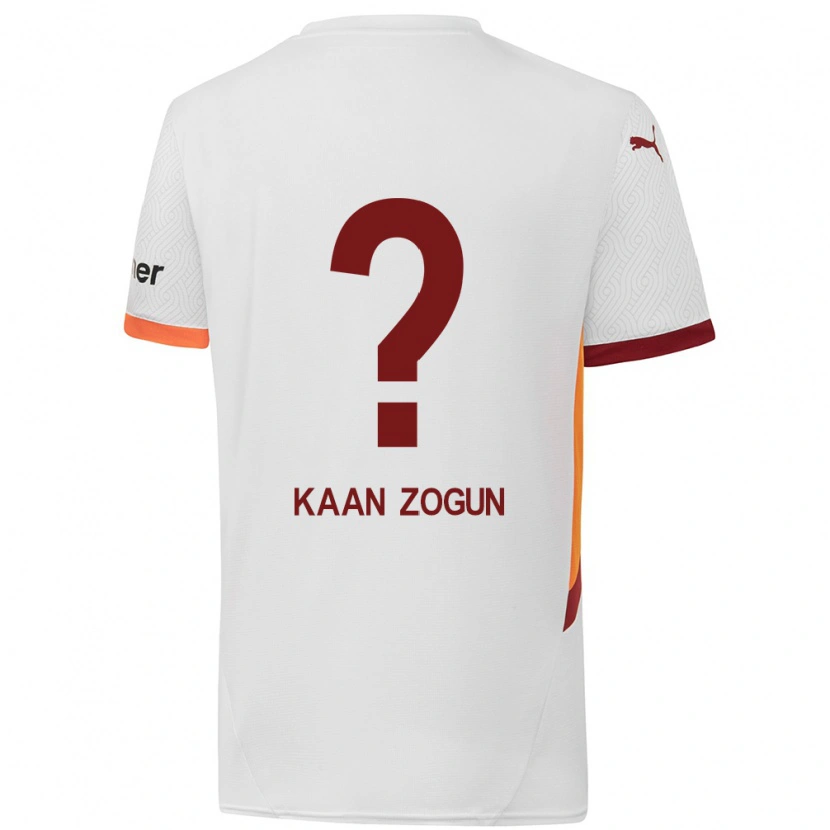 Danxen Niño Camiseta Mehmet Kaan Zogun #0 Blanco Amarillo Rojo 2ª Equipación 2024/25 La Camisa México